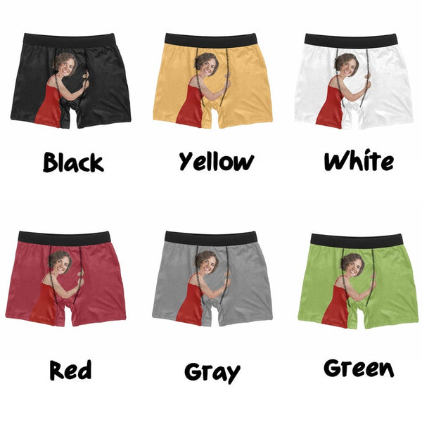Personalized Boxer with face, Custom Face Boxer Briefs - Custom Underw